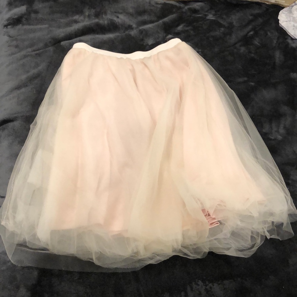 Pink tull skirt